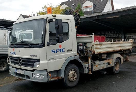 Mercedes-Benz Atego 2 4-Zyl. 4x2 918 4x2 MEILER HIAB066 FERNB - Tipper, Crane truck: picture 1 Mercedes-Benz Atego 2 4-Zyl. 4x2 918 4x2 MEILER HIAB066 FERNB - Tipper, Crane truck: picture 1
