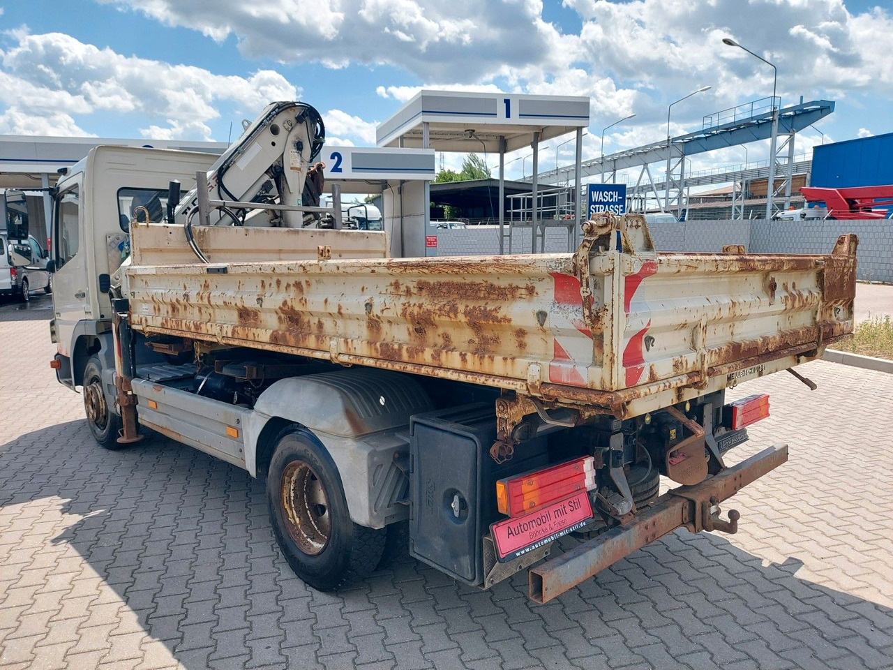 Tipper, Crane truck Mercedes-Benz Atego 2 918 3-Seiten Kipper KRAN TEREX 65.2: picture 8