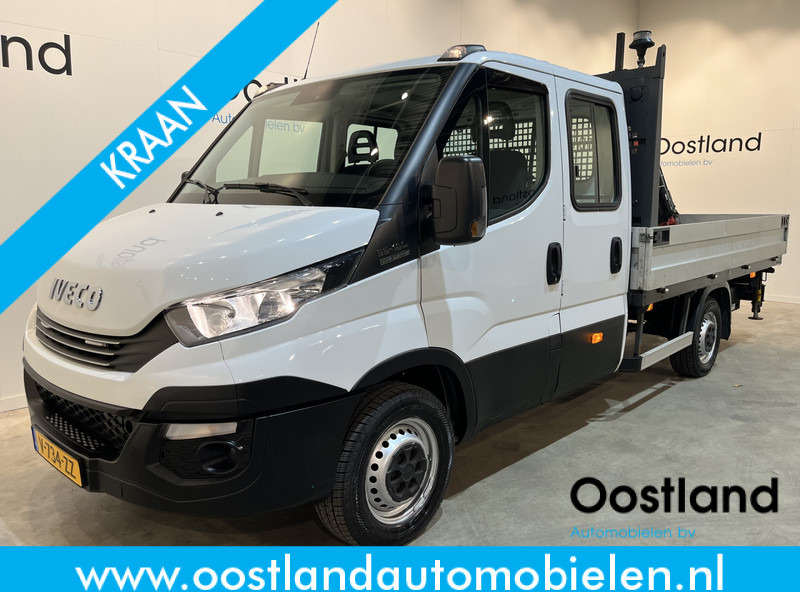 Iveco Daily 35S18D 3.0 375 Automaat Open Laadbak / Hiab Kraan / Euro 6 / Trekhaak 3500 KG / Airco / Camera / Navigatie / 3-Zits / 67.000 KM !! - Flatbed van: picture 1 Iveco Daily 35S18D 3.0 375 Automaat Open Laadbak / Hiab Kraan / Euro 6 / Trekhaak 3500 KG / Airco / Camera / Navigatie / 3-Zits / 67.000 KM !! - Flatbed van: picture 1