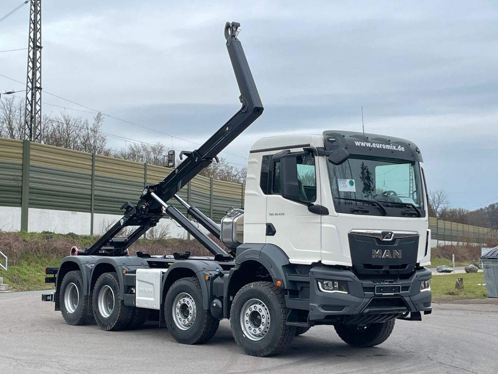 MAN TGS 35.480 8x4 Euro6e Hiab MultLift Abrollkipper - Hook lift truck, Crane truck: picture 1 MAN TGS 35.480 8x4 Euro6e Hiab MultLift Abrollkipper - Hook lift truck, Crane truck: picture 1