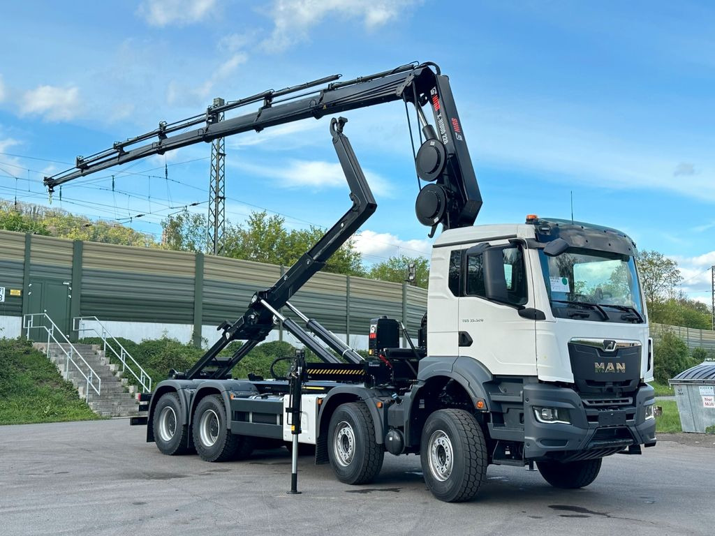 MAN TGS 35.520 8x4 Abrollkipper + Kran HIAB 228-6 - Hook lift truck, Crane truck: picture 1 MAN TGS 35.520 8x4 Abrollkipper + Kran HIAB 228-6 - Hook lift truck, Crane truck: picture 1