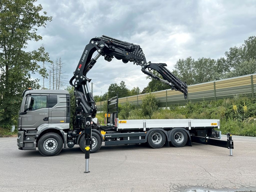 MAN TGS 35.520 8x4 BL HIAB X-HiPro858E-8 & Jib150x-6 - Crane truck, Dropside/ Flatbed truck: picture 4 MAN TGS 35.520 8x4 BL HIAB X-HiPro858E-8 & Jib150x-6 - Crane truck, Dropside/ Flatbed truck: picture 4