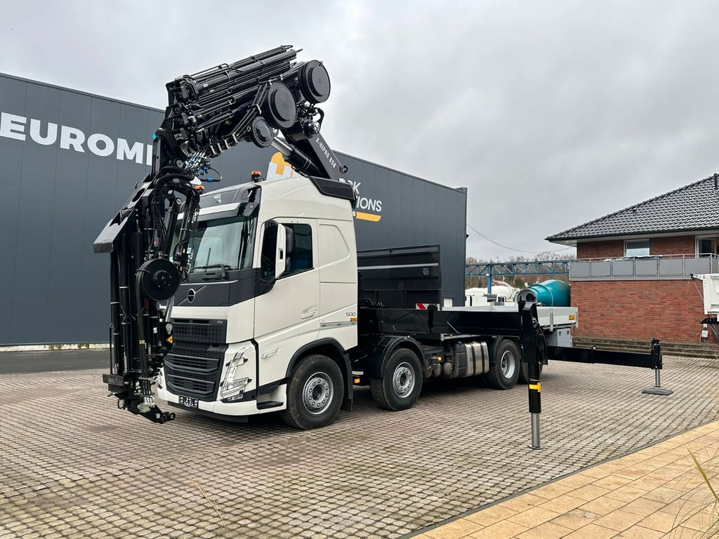 Volvo FH500 8X4 Kran HIAB X-HiPro858E-8 & Jib150x-6 - Crane truck, Dropside/ Flatbed truck: picture 1 Volvo FH500 8X4 Kran HIAB X-HiPro858E-8 & Jib150x-6 - Crane truck, Dropside/ Flatbed truck: picture 1
