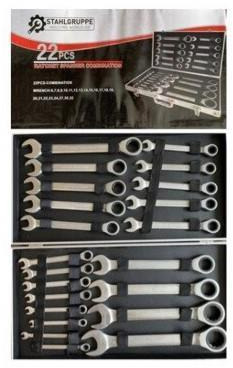 Stahlgruppe Steek en Ringsleutel set - Workshop equipment: picture 1 Stahlgruppe Steek en Ringsleutel set - Workshop equipment: picture 1
