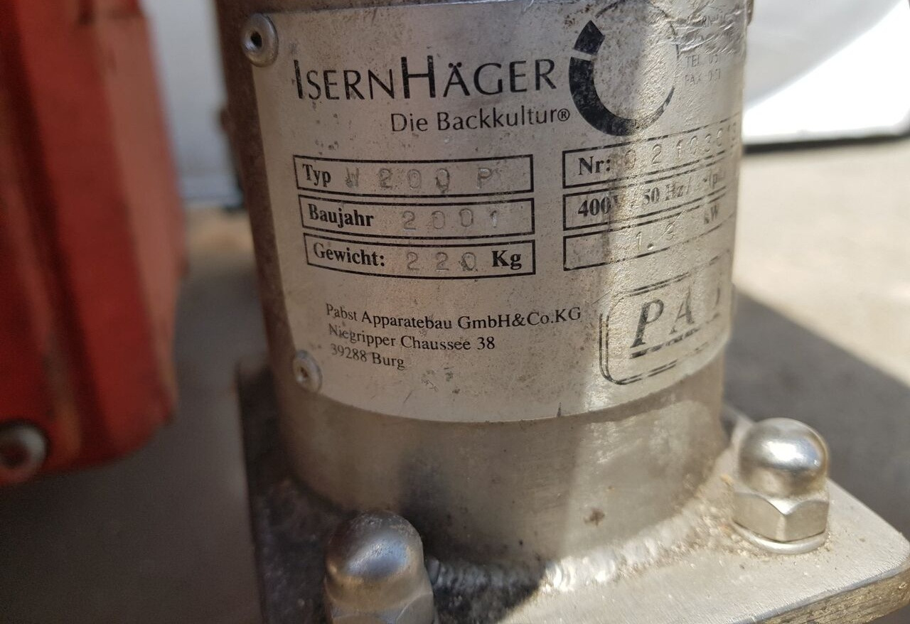 Isernhäger W 200 P - Bakery equipment: picture 1 Isernhäger W 200 P - Bakery equipment: picture 1