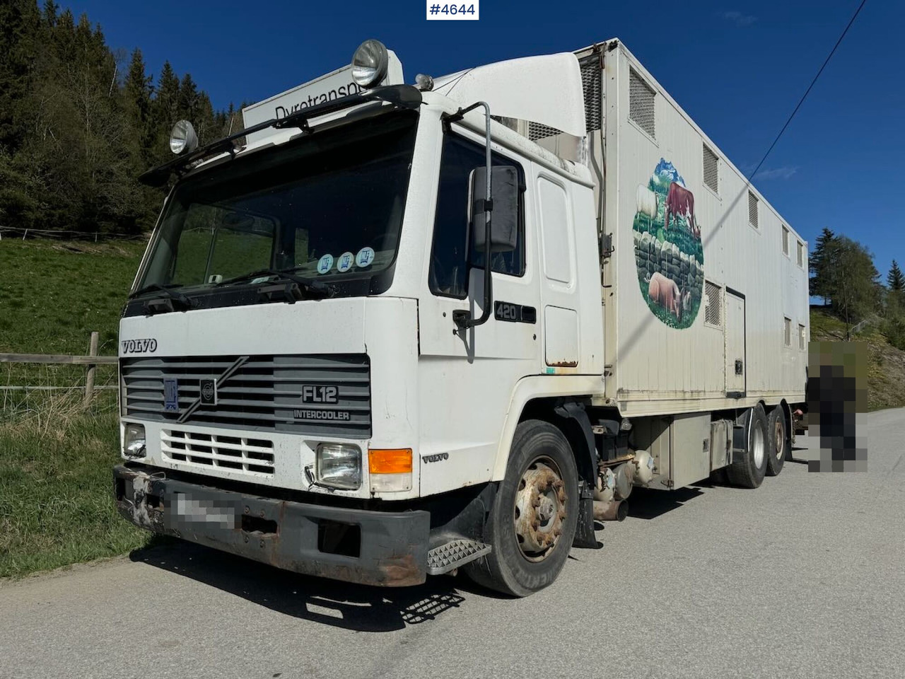 1997 Volvo FL12 6x2 Dyretransportbil - Livestock truck: picture 1 1997 Volvo FL12 6x2 Dyretransportbil - Livestock truck: picture 1