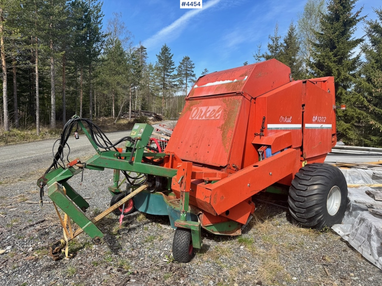 Circa 1994 Orkel GP1202 Round Baler - Hay and forage equipment: picture 1 Circa 1994 Orkel GP1202 Round Baler - Hay and forage equipment: picture 1