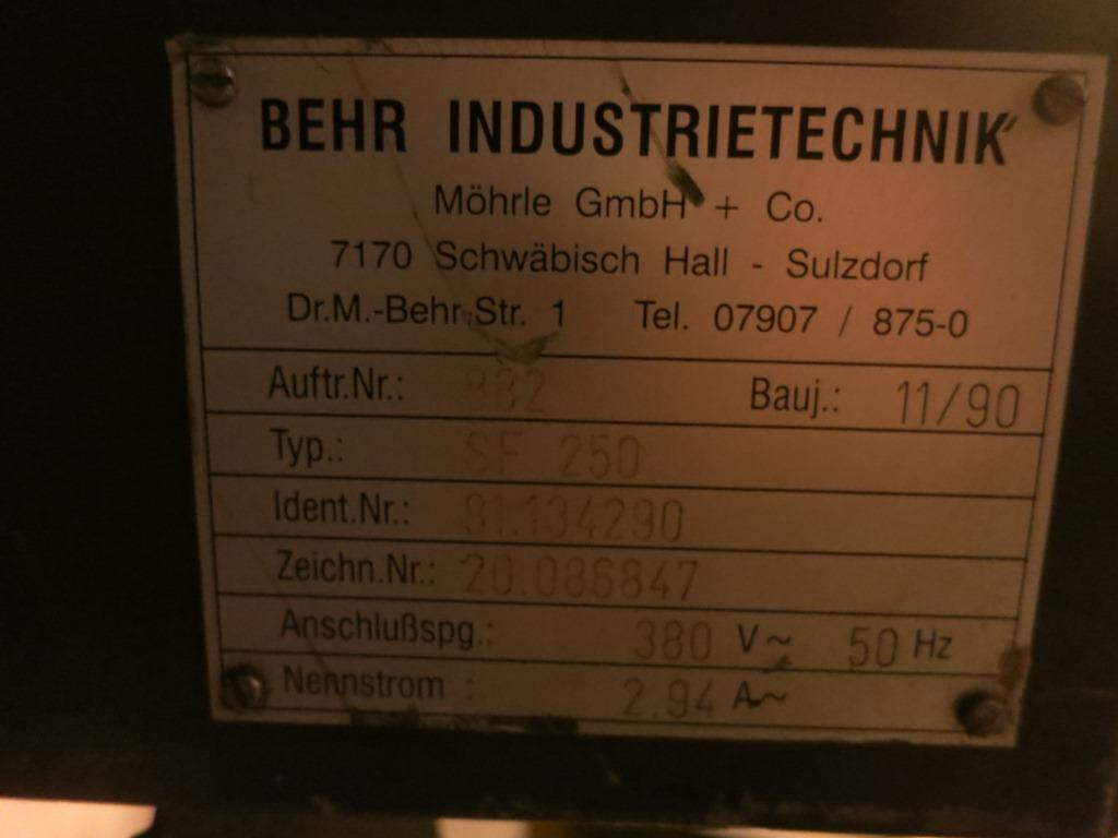 Behr SF 250 - Machine tool: picture 5 Behr SF 250 - Machine tool: picture 5