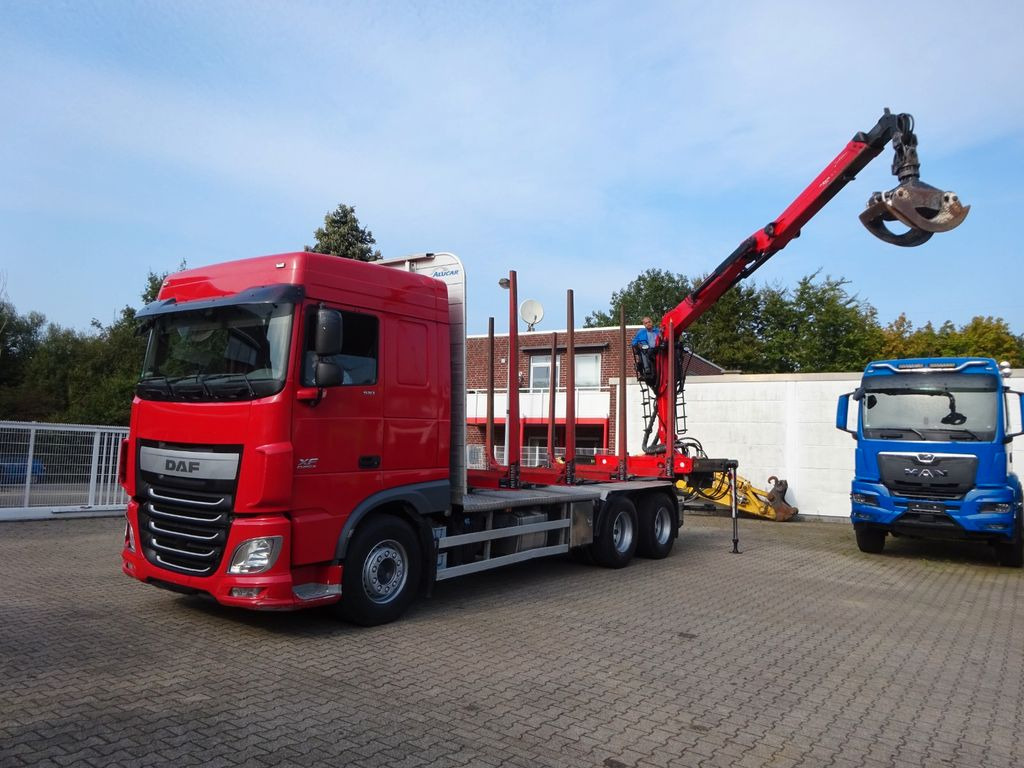 DAF XF 510 + EPSILON M120Z Holzheckladekran +Greifer - Log truck, Crane truck: picture 1 DAF XF 510 + EPSILON M120Z Holzheckladekran +Greifer - Log truck, Crane truck: picture 1