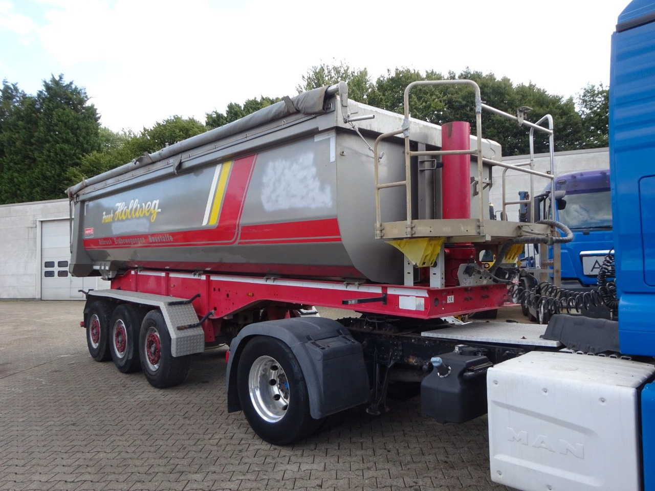 Tipper semi-trailer Langendorf Kippauflieger mit 3 Achsen Stahl: picture 6