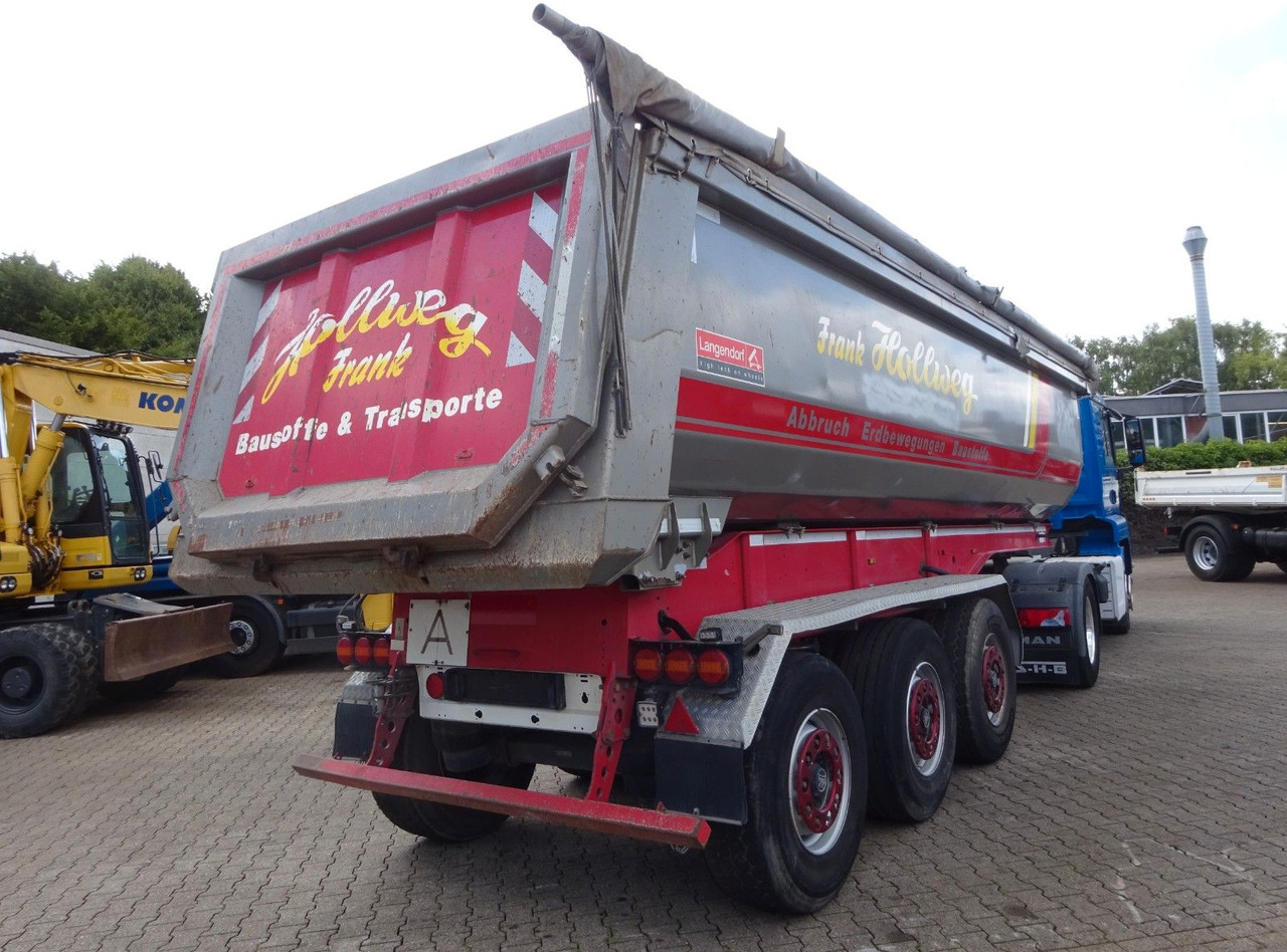 Langendorf Kippauflieger mit 3 Achsen Stahl - Tipper semi-trailer: picture 4 Langendorf Kippauflieger mit 3 Achsen Stahl - Tipper semi-trailer: picture 4