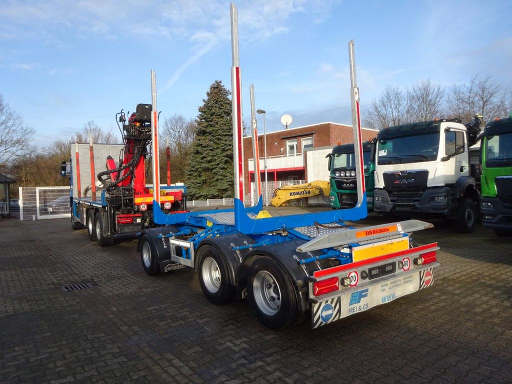 Log truck, Crane truck MAN 28.500 TGS mit EPSILON-Kran+Achleitner Anhänger MAN 28.500 TGS  Allrad. HOLZZUG EPSILON-Kran GREIFER: picture 12