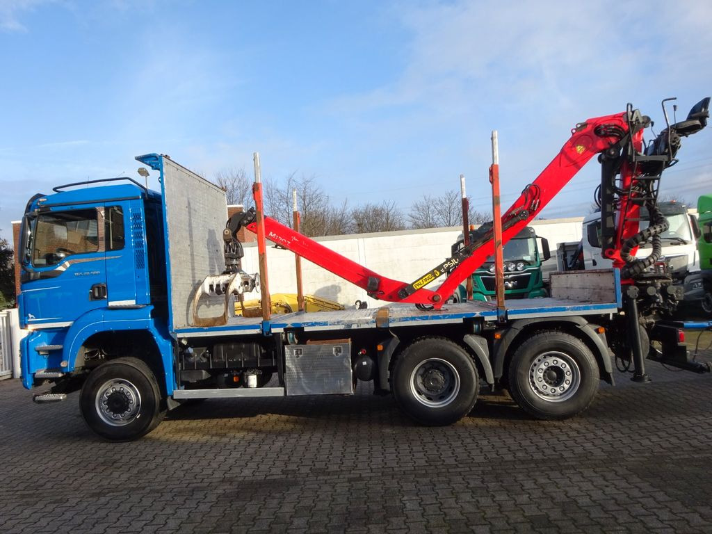 Log truck, Crane truck MAN 28.500 TGS mit EPSILON-Kran+Achleitner Anhänger MAN 28.500 TGS  Allrad. HOLZZUG EPSILON-Kran GREIFER: picture 8
