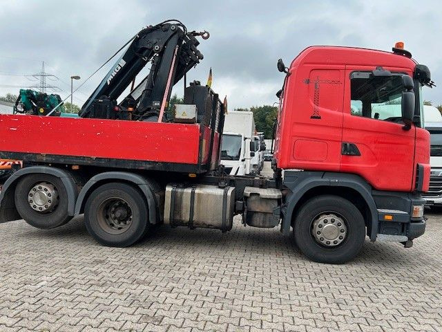 Scania 124 L 470 Pritsche + MKG HLK 201 HP 6x2 - Dropside/ Flatbed truck, Crane truck: picture 4 Scania 124 L 470 Pritsche + MKG HLK 201 HP 6x2 - Dropside/ Flatbed truck, Crane truck: picture 4