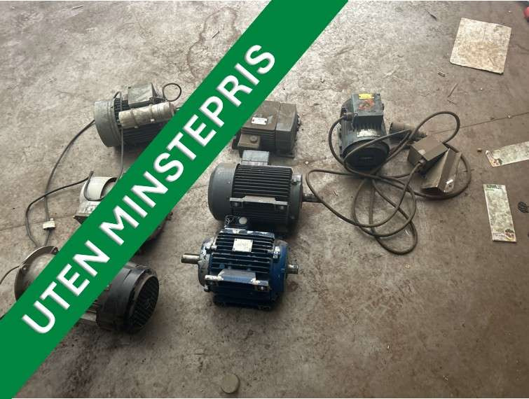 7 stk. elektromotorer (uten minstepris) - Workshop equipment: picture 1 7 stk. elektromotorer (uten minstepris) - Workshop equipment: picture 1