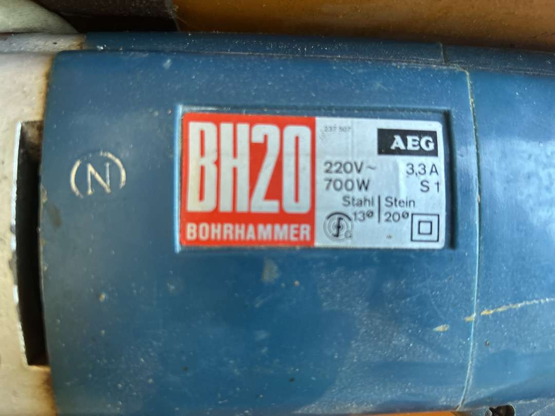 Borhammer fra AEG BH 20 - Workshop equipment: picture 2 Borhammer fra AEG BH 20 - Workshop equipment: picture 2