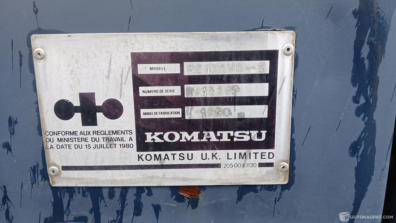 Construction machinery Komatsu Pc150HD-3, 1990, kallistuva 10 liitin, Honkajoki: picture 12