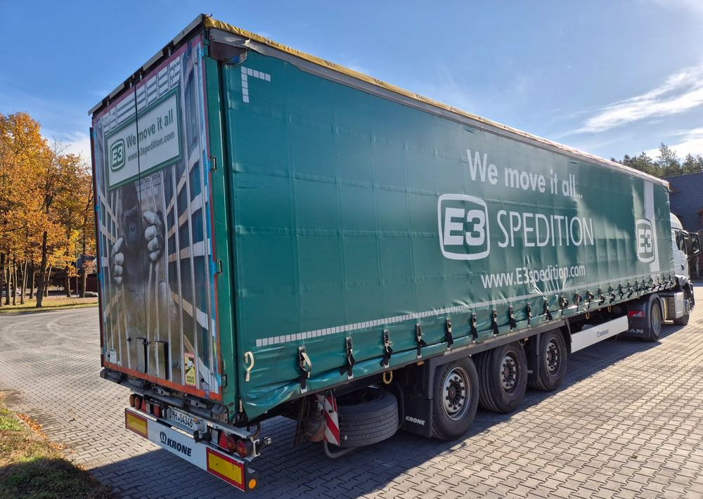 Krone BDE STANDARD PODNOSZONY DACH / z Niemiec PONADGABARYTY POSZERZANA OPONY 80% - Curtainsider semi-trailer: picture 3 Krone BDE STANDARD PODNOSZONY DACH / z Niemiec PONADGABARYTY POSZERZANA OPONY 80% - Curtainsider semi-trailer: picture 3