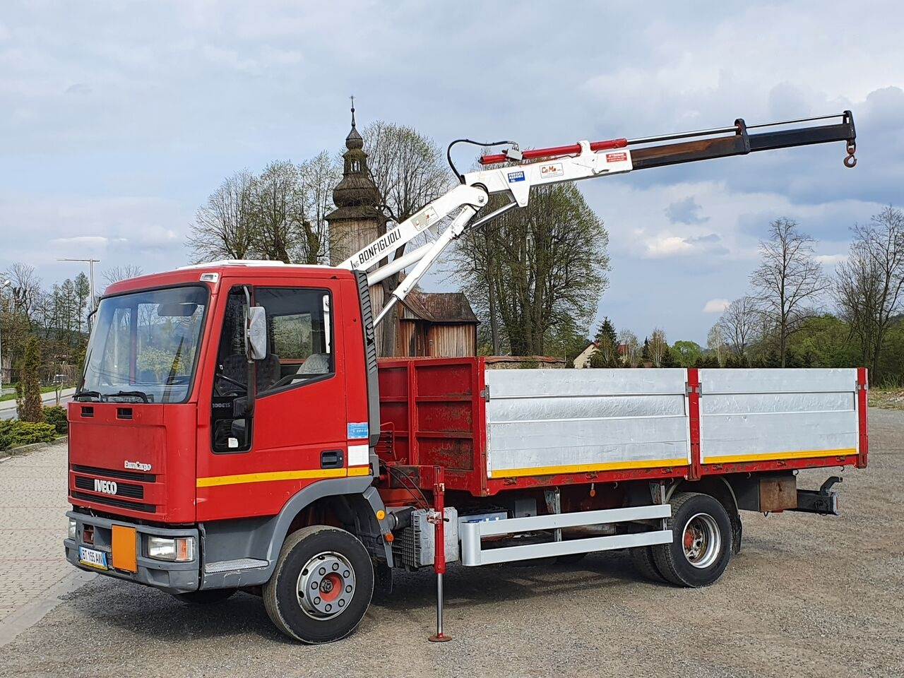 Dropside/ Flatbed truck, Crane truck IVECO Eurocargo 100E15 Skrzynia 4.50 M + HDS ! Bez Korozji ! Stan * BD: picture 1