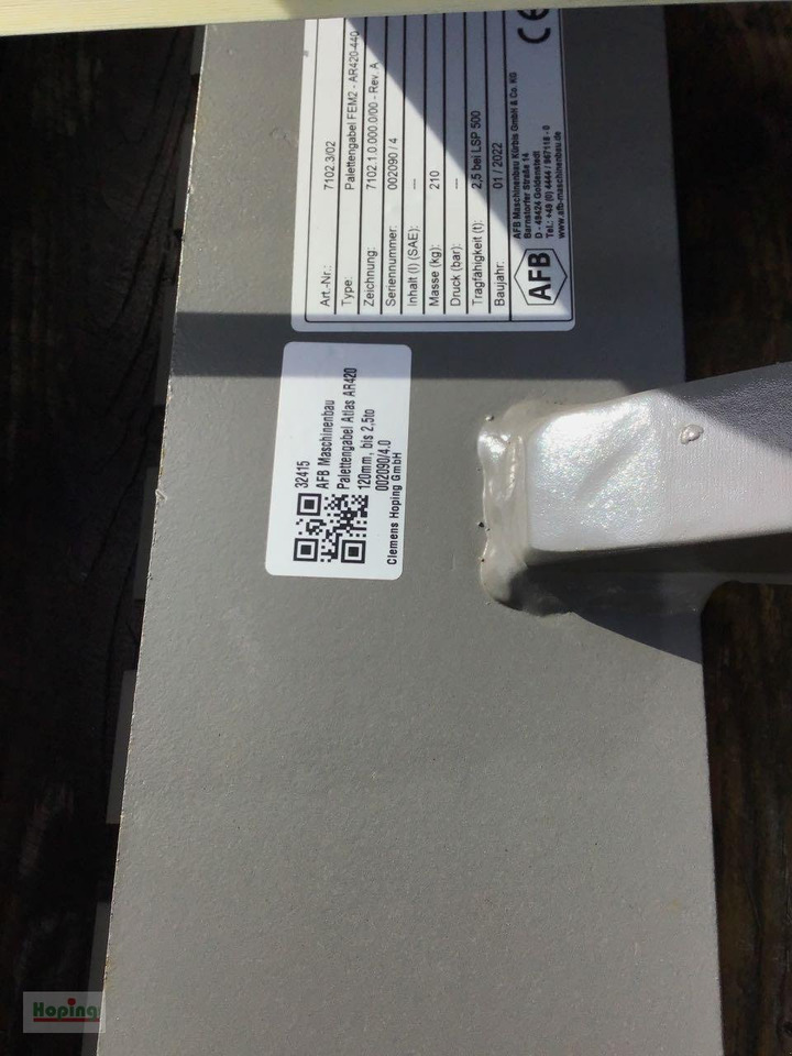 Atlas 120mm, bis 2,5to - Attachment for Construction machinery: picture 4 Atlas 120mm, bis 2,5to - Attachment for Construction machinery: picture 4