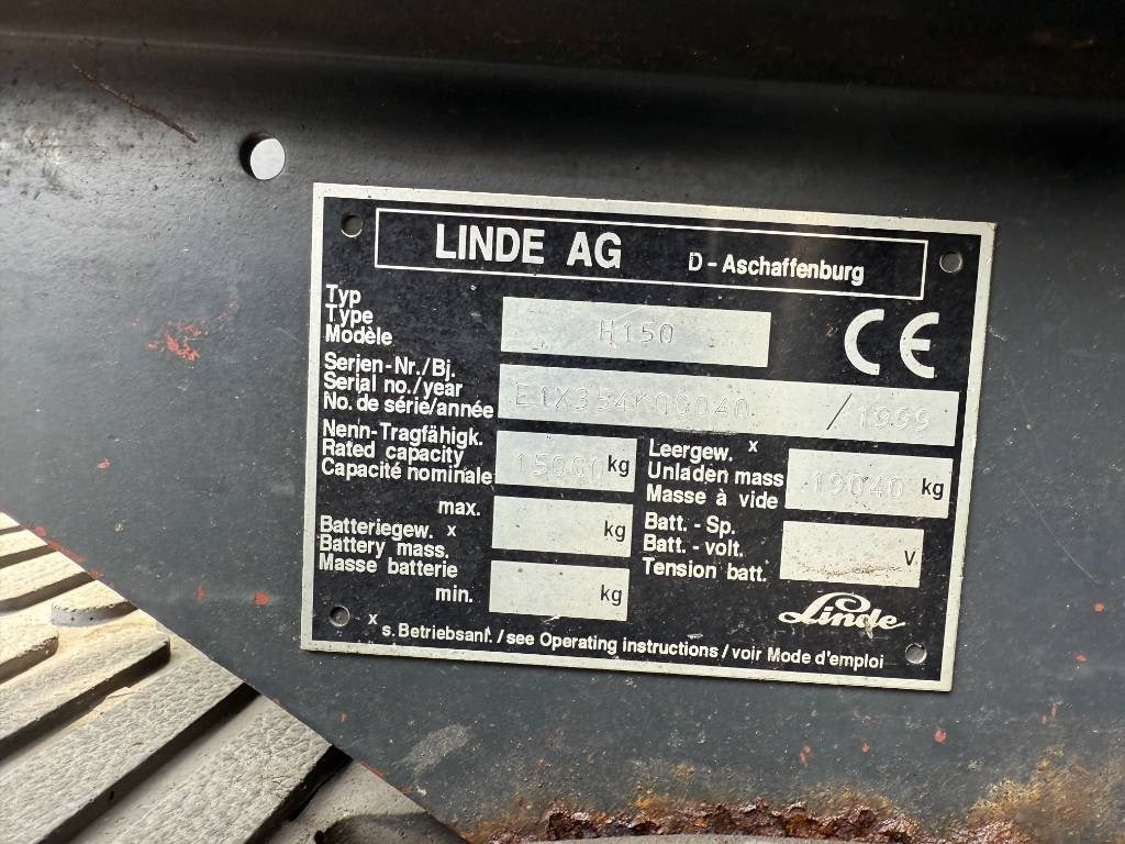 Diesel forklift Linde H 150 D: picture 12