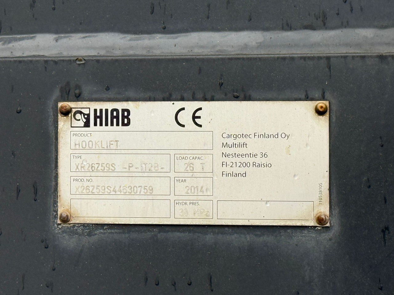 Hook lift truck MERCEDES-BENZ Arocs 3245: picture 9