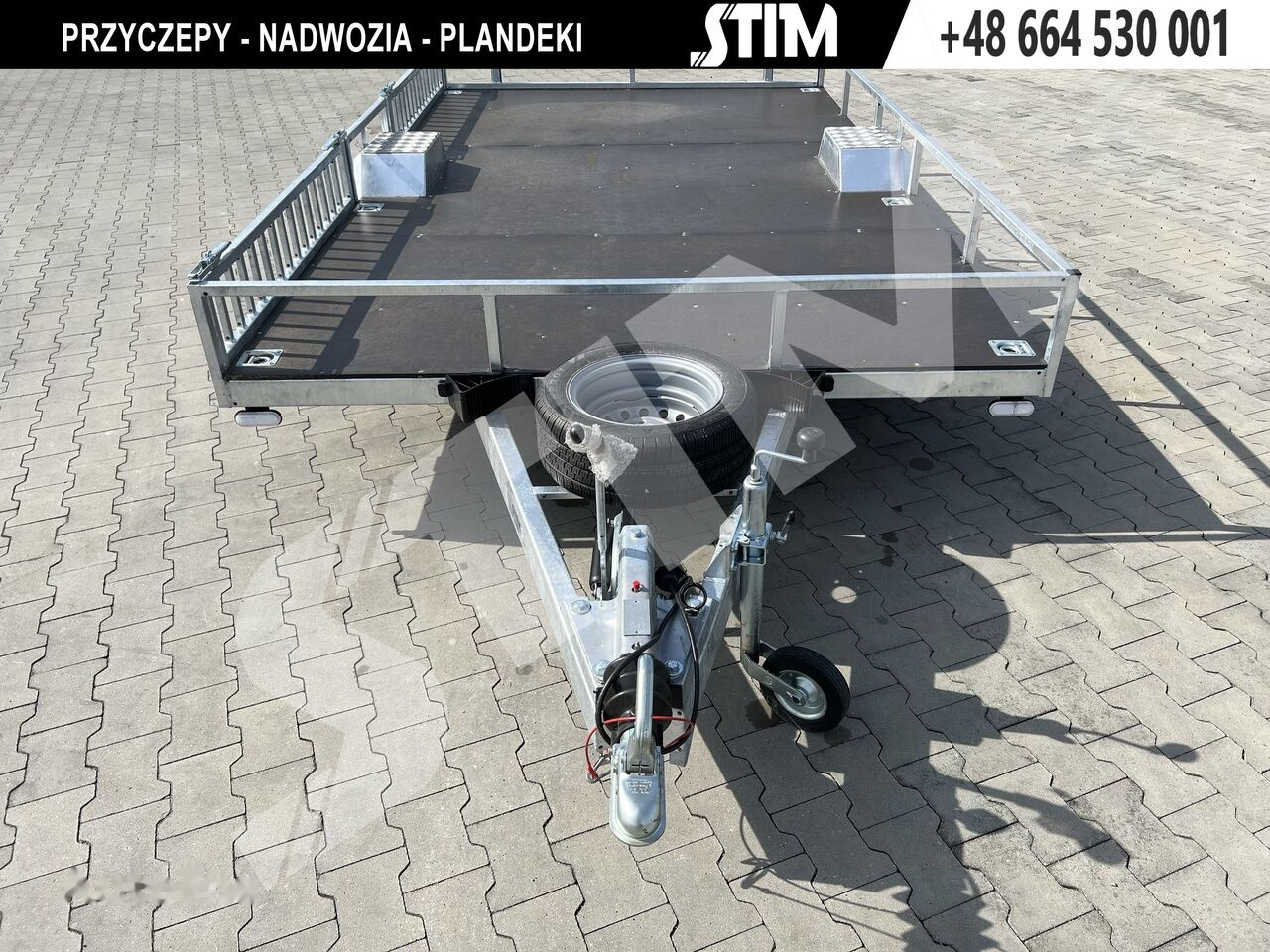 New Dropside/ Flatbed trailer Stim STIM S21-13/3622 Przyczpa pod 2 quady: picture 10