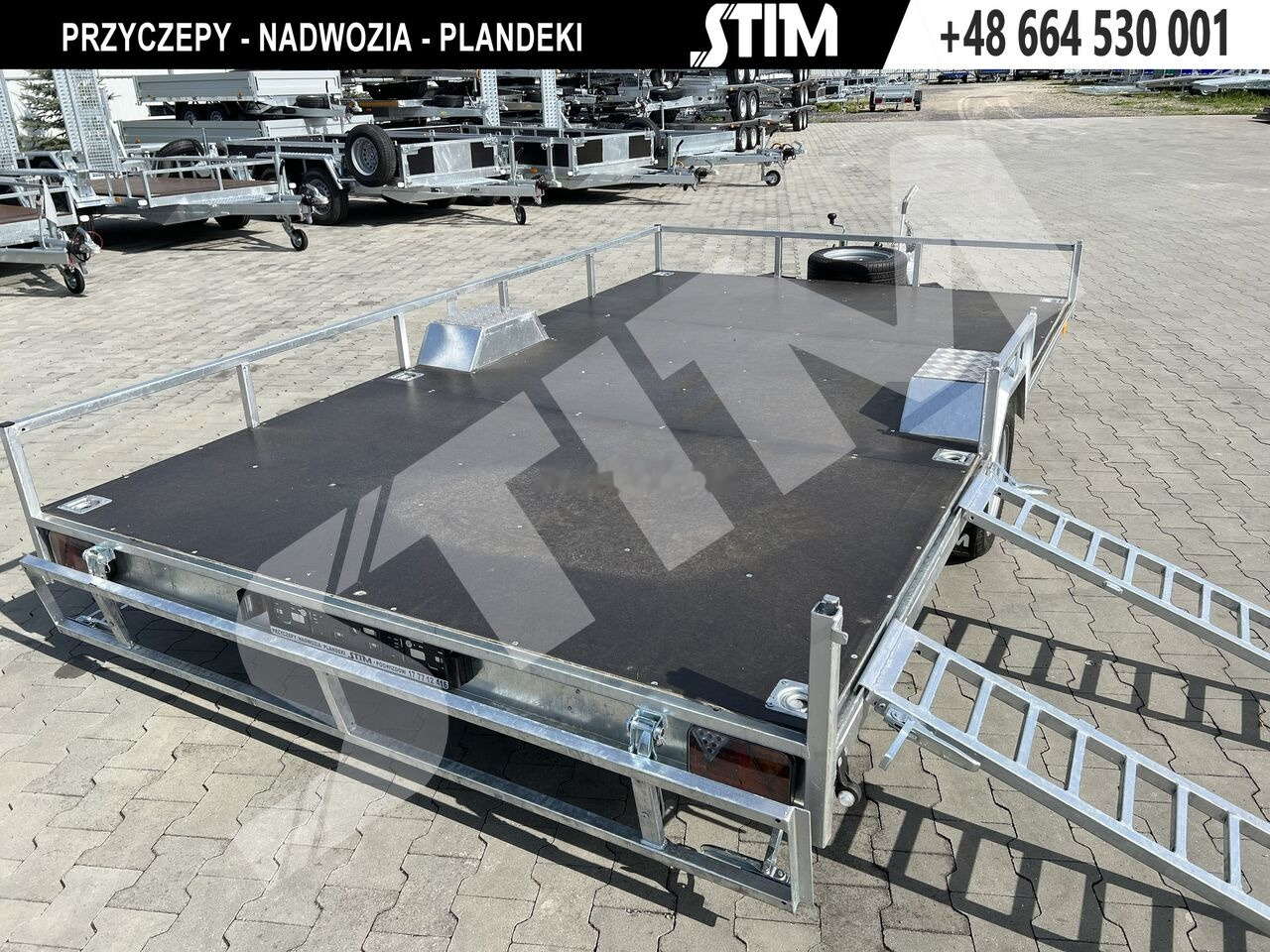 New Dropside/ Flatbed trailer Stim STIM S21-13/3622 Przyczpa pod 2 quady: picture 15