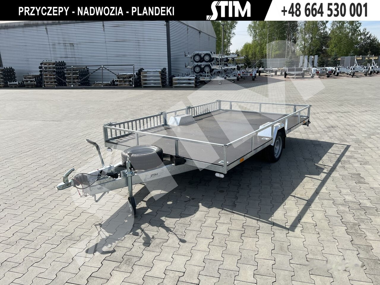 New Dropside/ Flatbed trailer Stim STIM S21-13/3622 Przyczpa pod 2 quady: picture 9