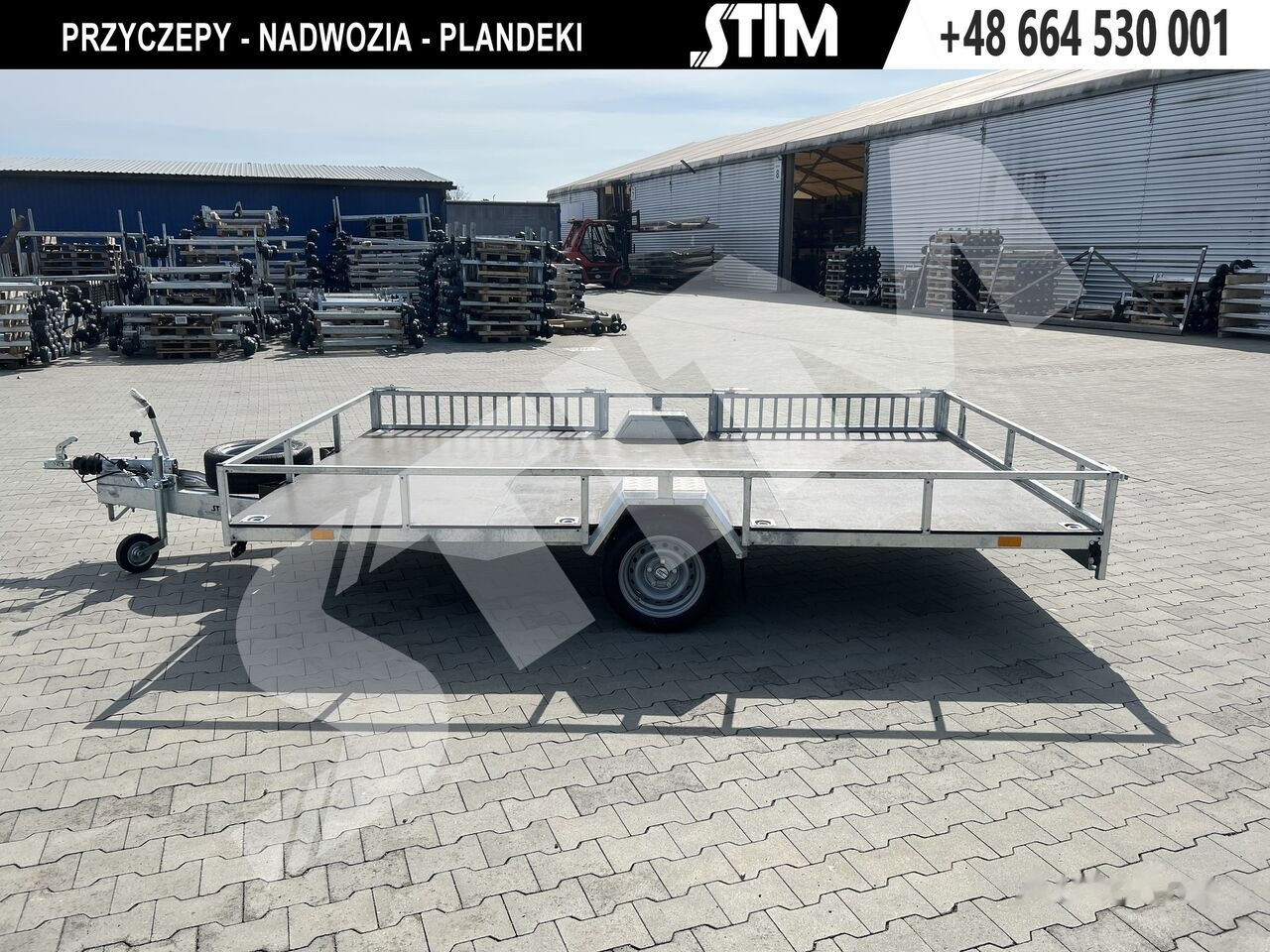 New Dropside/ Flatbed trailer Stim STIM S21-13/3622 Przyczpa pod 2 quady: picture 8