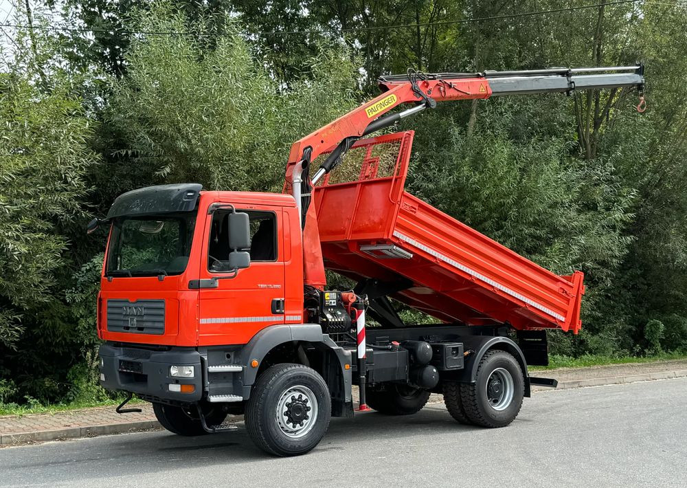 MAN * TGM 18-280 MAN 4x4 HDS Palfinger PK10500 * Kiper Wywrotka * Bardzo Dobry Stan - Tipper: picture 1 MAN * TGM 18-280 MAN 4x4 HDS Palfinger PK10500 * Kiper Wywrotka * Bardzo Dobry Stan - Tipper: picture 1