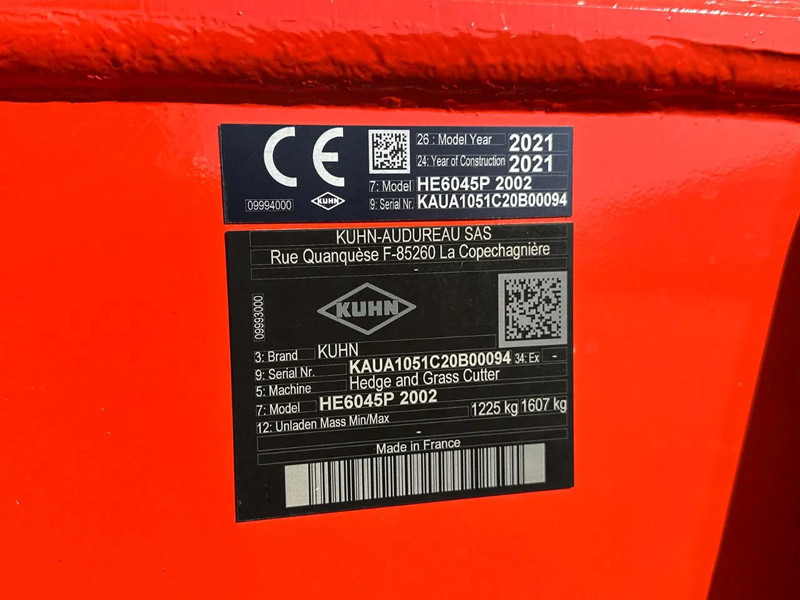 Mower Kuhn HE 6045 P armklepelmaaier: picture 17