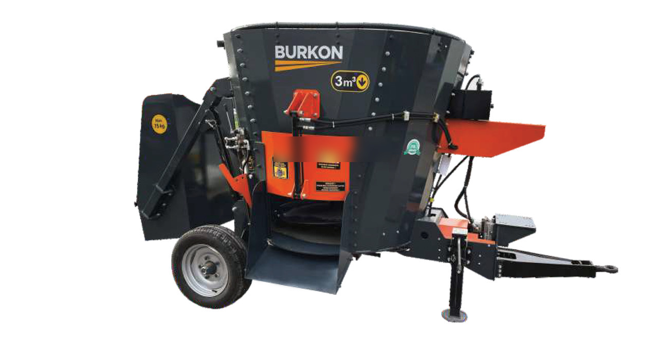 Burkon 3m3 Çekilir (380V) Dikey Yem Karma Makinesi ( BK-F300 ) - Forage mixer wagon: picture 1 Burkon 3m3 Çekilir (380V) Dikey Yem Karma Makinesi ( BK-F300 ) - Forage mixer wagon: picture 1