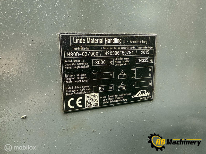 Linde H80-02/900 - Forklift: picture 4 Linde H80-02/900 - Forklift: picture 4