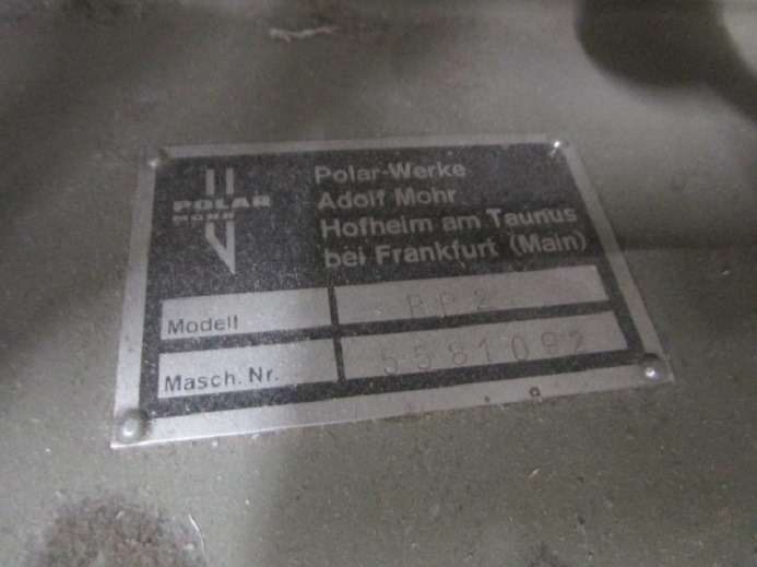 RÜTTLER POLAR RB2 - Printing machinery: picture 4 RÜTTLER POLAR RB2 - Printing machinery: picture 4