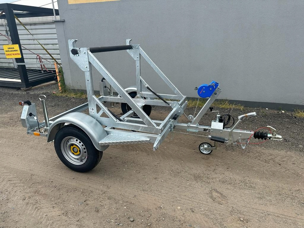 PRZYCZEPA KABLOWA POD BĘBEN KABLOWY KABLI 1350KG / CABLE TRAILER FOR CABLE DRUMS 1350KG - Cable drum trailer: picture 4 PRZYCZEPA KABLOWA POD BĘBEN KABLOWY KABLI 1350KG / CABLE TRAILER FOR CABLE DRUMS 1350KG - Cable drum trailer: picture 4