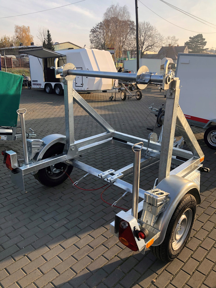 PRZYCZEPA KABLOWA POD BĘBEN KABLOWY ŚWIATŁOWÓD / CABLE TRAILER FOR FIBER OPTIC CABLE DRUM - Cable drum trailer: picture 4 PRZYCZEPA KABLOWA POD BĘBEN KABLOWY ŚWIATŁOWÓD / CABLE TRAILER FOR FIBER OPTIC CABLE DRUM - Cable drum trailer: picture 4