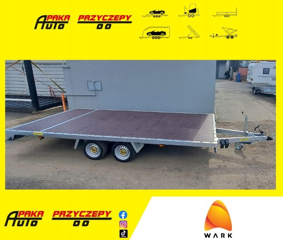 PRZYCZEPA PLATFORMY 5x2 WARK DMC 3500 / WARK PLATFORM TRAILER 5x2 DMC 3500 - Dropside/ Flatbed trailer: picture 1 PRZYCZEPA PLATFORMY 5x2 WARK DMC 3500 / WARK PLATFORM TRAILER 5x2 DMC 3500 - Dropside/ Flatbed trailer: picture 1
