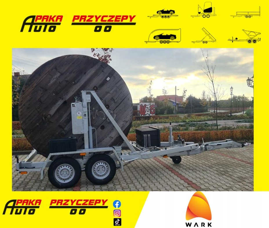 PRZYCZEPA SŁUPOWA KABLOWA PRZEWÓZ KABLI 3500 KG / POLE CABLE TRAILER FOR CABLE TRANSPORT 3500 KG - Cable drum trailer: picture 1 PRZYCZEPA SŁUPOWA KABLOWA PRZEWÓZ KABLI 3500 KG / POLE CABLE TRAILER FOR CABLE TRANSPORT 3500 KG - Cable drum trailer: picture 1