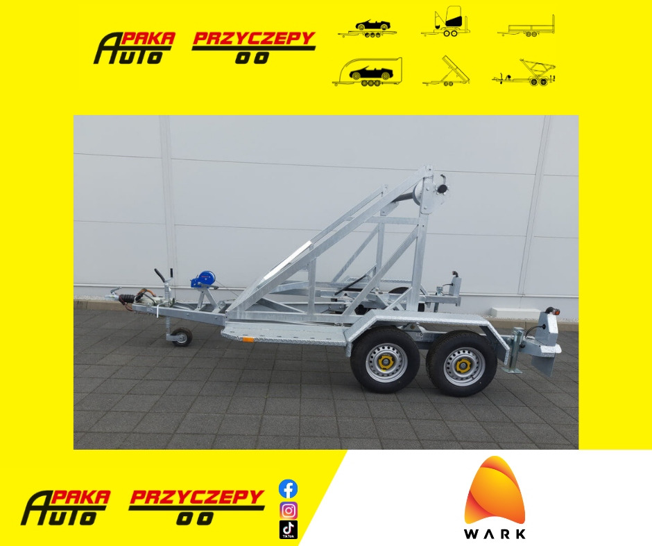 PRZYCZEPA WARK KABLOWA POD BĘBEN KABLOWY DMC 2700KG / WARK Cable Trailer for Cable Drum DMC 2700KG - Cable drum trailer: picture 1 PRZYCZEPA WARK KABLOWA POD BĘBEN KABLOWY DMC 2700KG / WARK Cable Trailer for Cable Drum DMC 2700KG - Cable drum trailer: picture 1