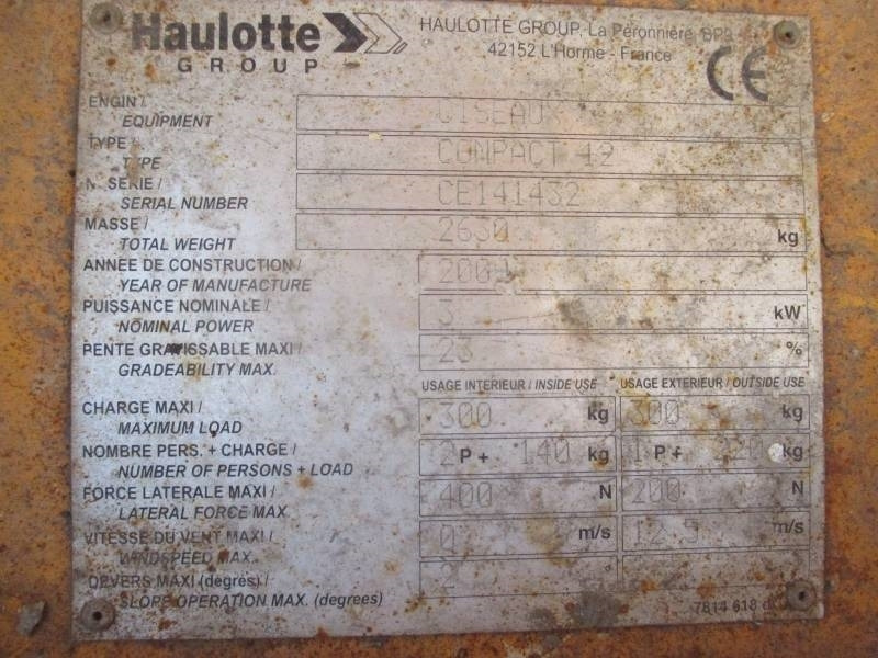 Haulotte Compact 12 - Scissor lift: picture 5 Haulotte Compact 12 - Scissor lift: picture 5