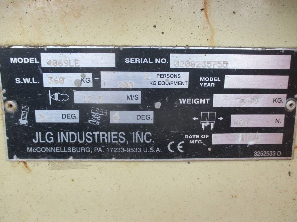 Scissor lift JLG 4069 LE: picture 11