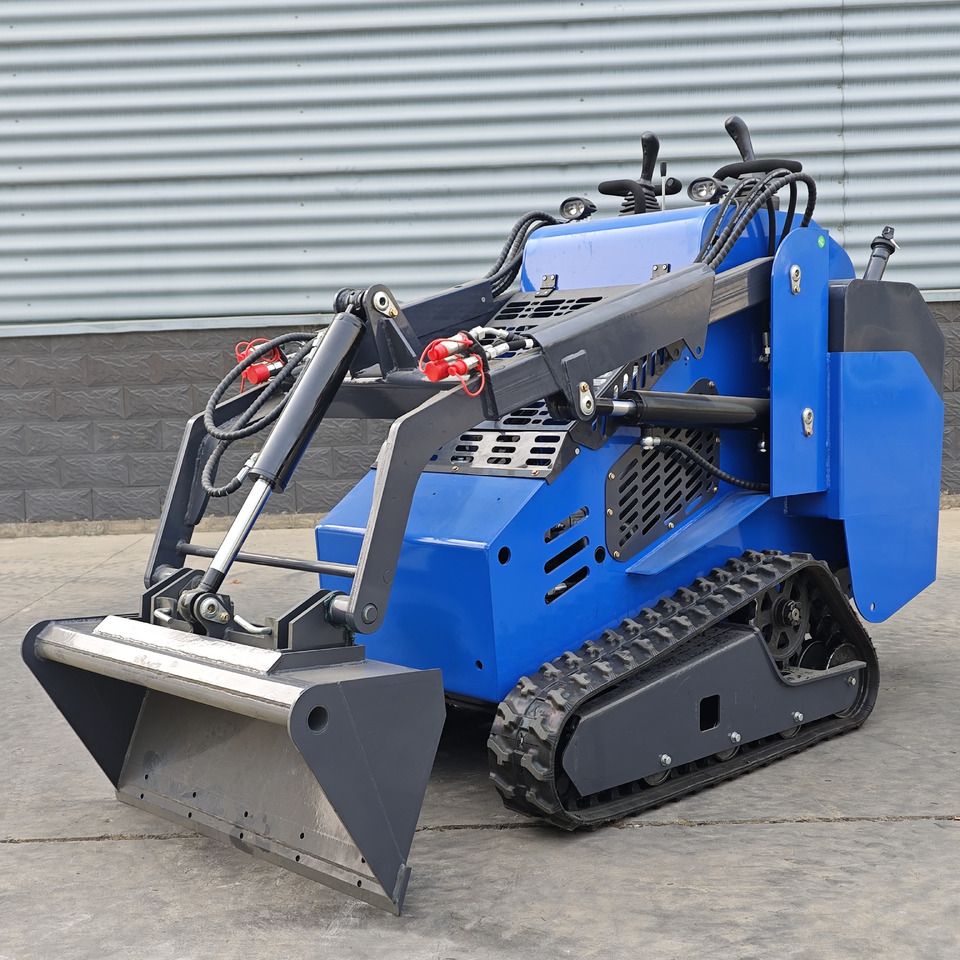 New Skid steer loader LEZUM Free Shipping Mini Skid Steer Loader Compact Track Electric/Diesel Chinese Mini Skid Steer Loader For Sale With Mini Skid Steer Attachments 4 In 1 Bucket: picture 7