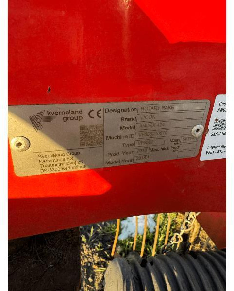 VICON ANDEX 424 - Tedder/ Rake: picture 3 VICON ANDEX 424 - Tedder/ Rake: picture 3