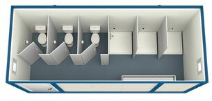Sanitary container 6 meters - Construction container: picture 1 Sanitary container 6 meters - Construction container: picture 1