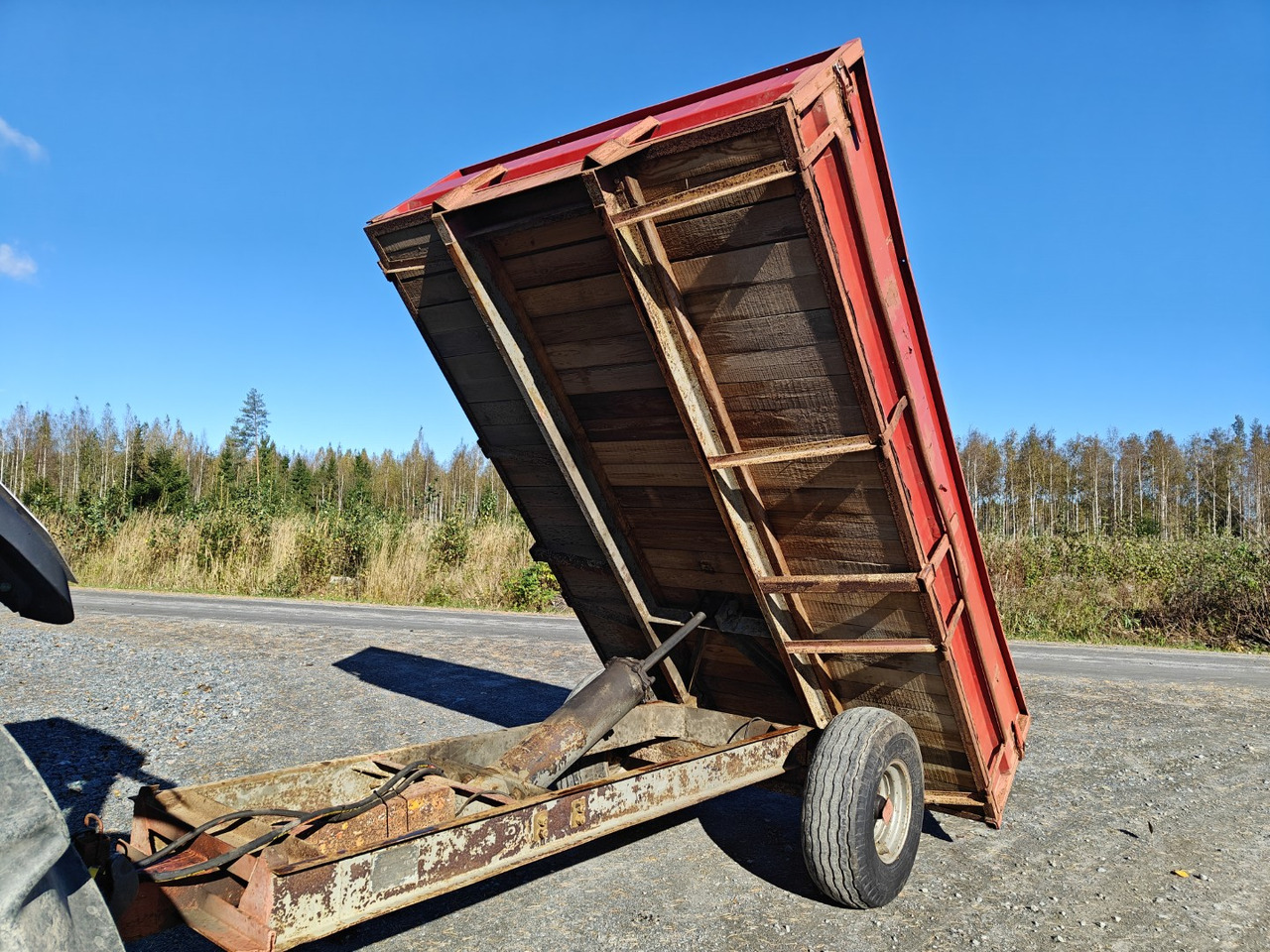 Farm tipping trailer/ Dumper Kippiperävaunu 1-akselinen: picture 14