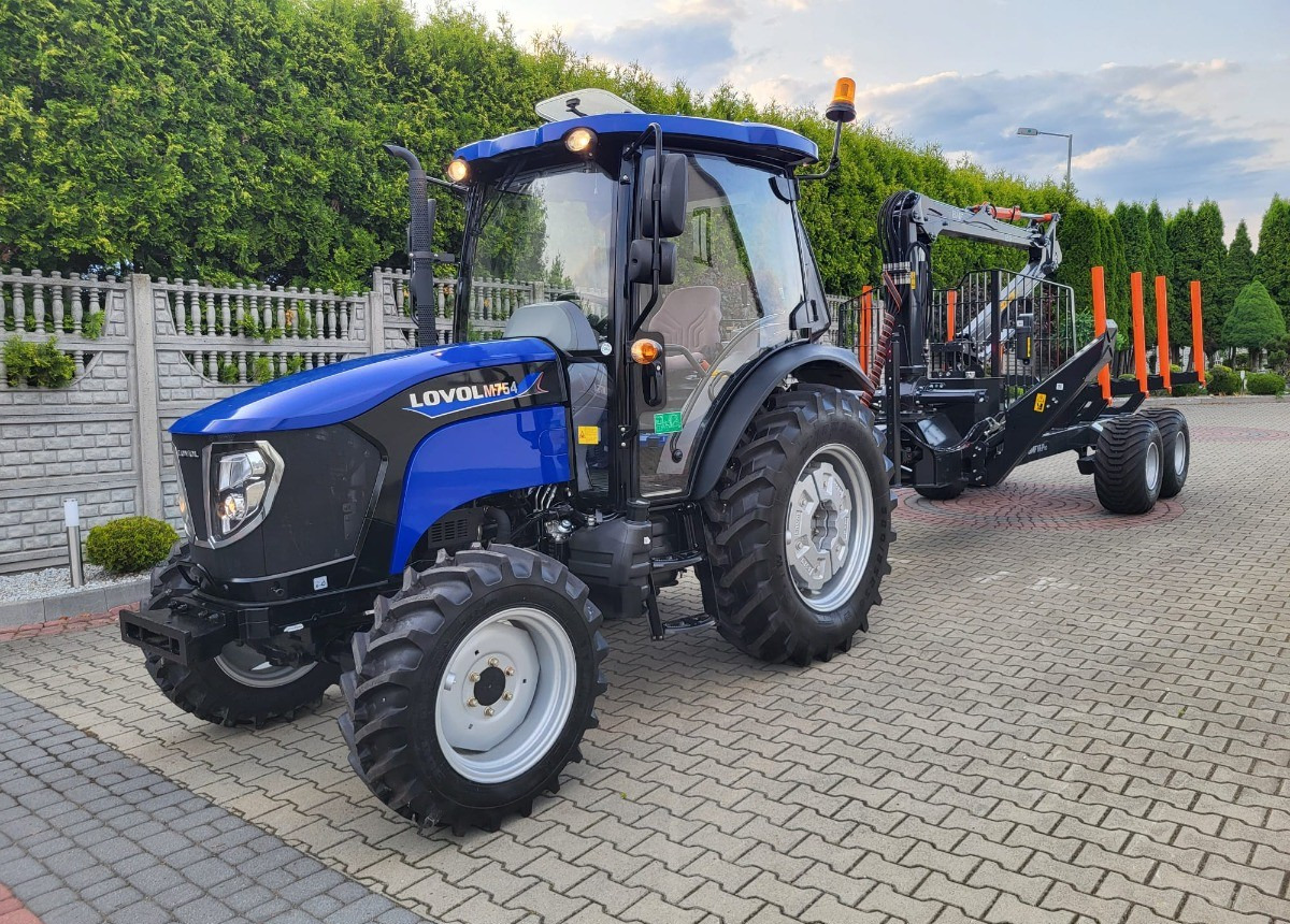 LOVOL Zestaw Traktor LOVOL M755 Przyczepa do drewna BMF 8TPro Stan Nowy Fabryczny - Forestry harvester: picture 2 LOVOL Zestaw Traktor LOVOL M755 Przyczepa do drewna BMF 8TPro Stan Nowy Fabryczny - Forestry harvester: picture 2