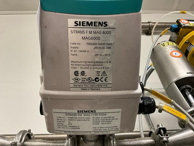 SIMENS Sitrans F M Mag Mag 6000 - Food processing equipment: picture 4 SIMENS Sitrans F M Mag Mag 6000 - Food processing equipment: picture 4