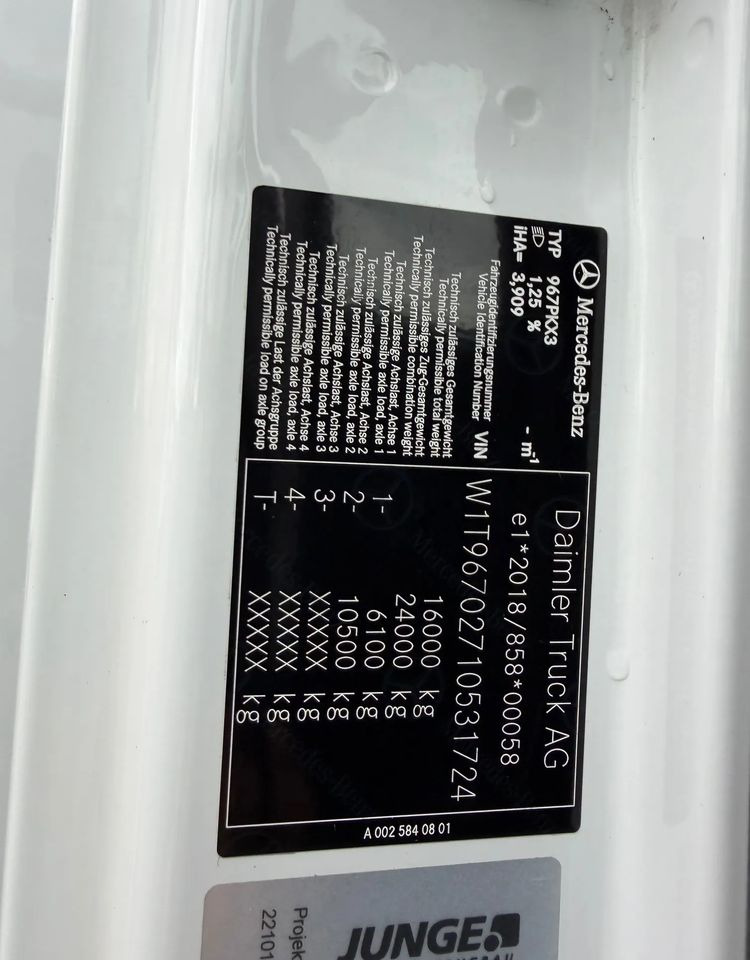 Box truck Mercedes-Benz ATEGO 1524: picture 11 Box truck Mercedes-Benz ATEGO 1524: picture 11