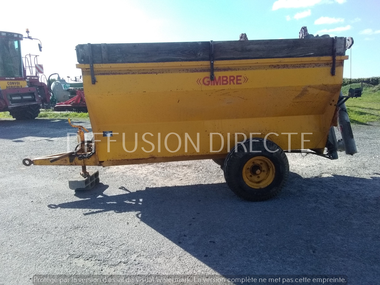 GIMBRE TOMBEREAU 4000 - Tipper trailer: picture 2 GIMBRE TOMBEREAU 4000 - Tipper trailer: picture 2